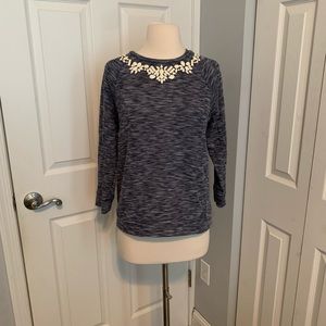 Navy W5 embellished sweater